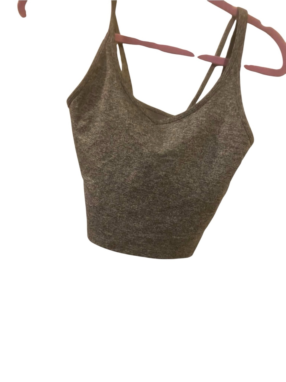 Vuori Halo Cami CHARCOAL GREY HEATHER Size Small